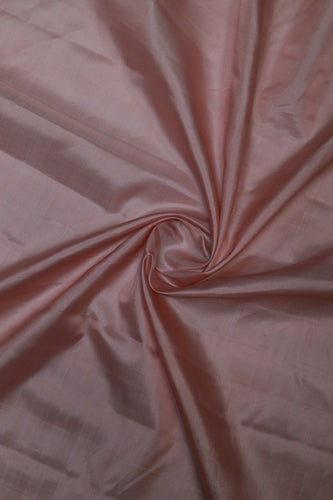Rose Gold Silk Handloom Fabric per meter