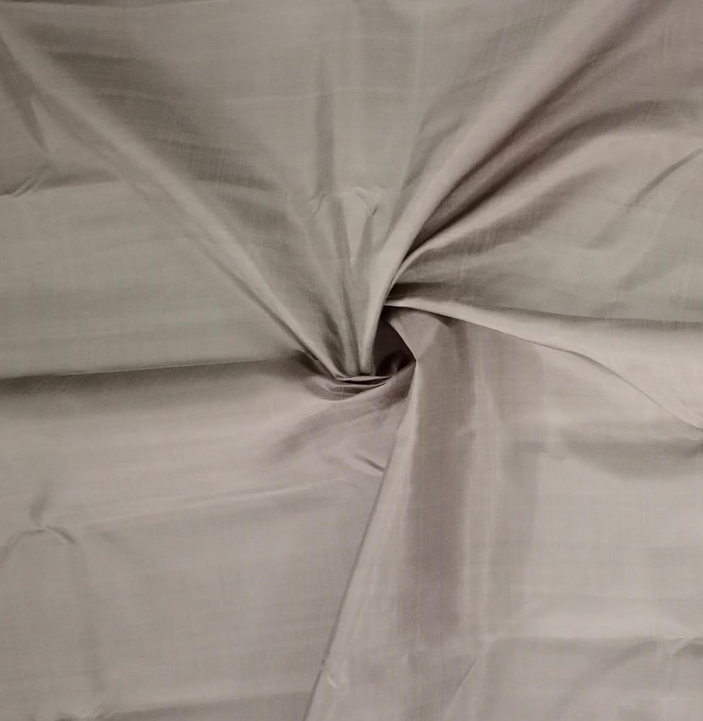 NVHSFB21-Brown Handloom Silk Fabric per meter