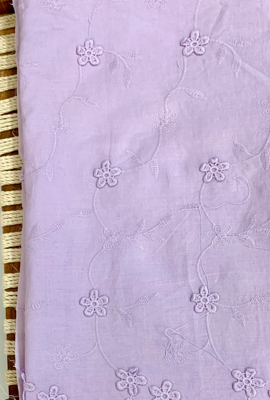 CPY004-Cotton-Lavender Whispers: Light Lavender Hakoba Cotton Fabric