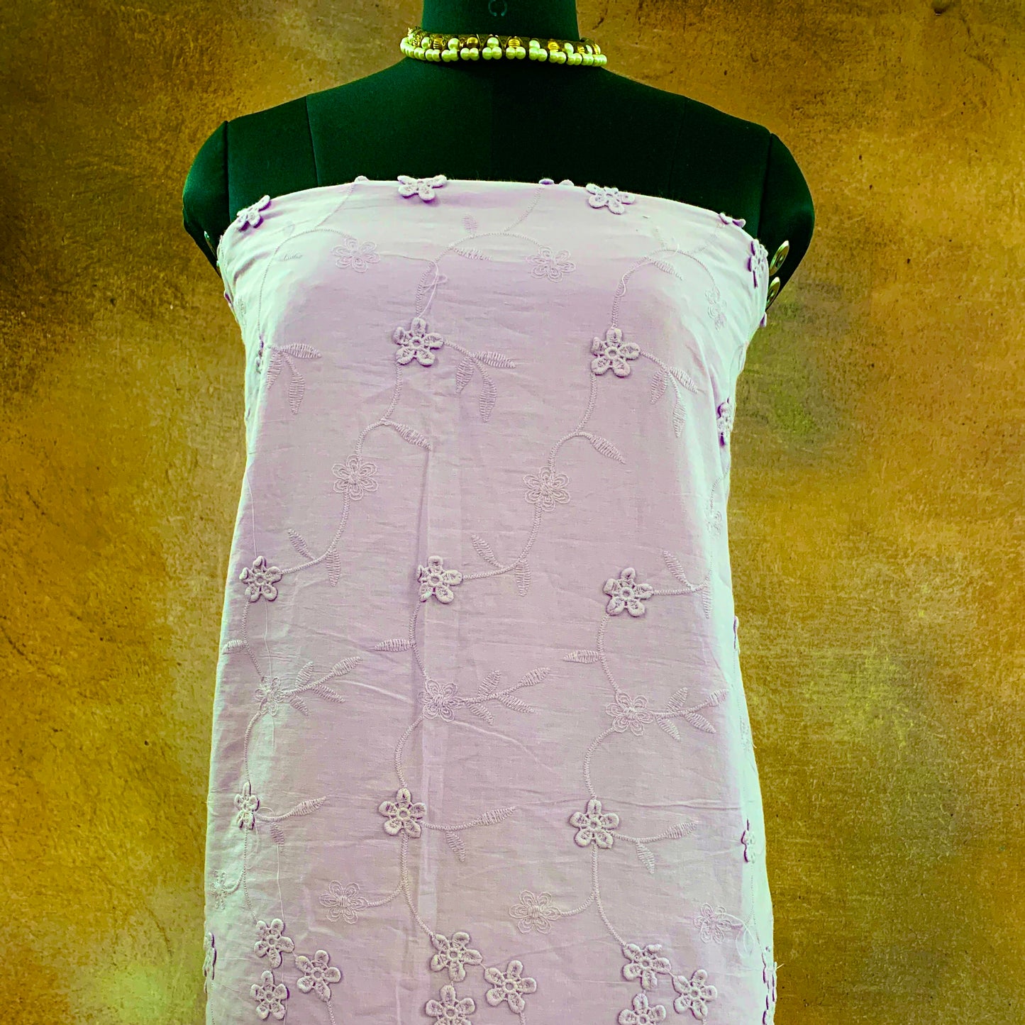 CPY004-Cotton-Lavender Whispers: Light Lavender Hakoba Cotton Fabric