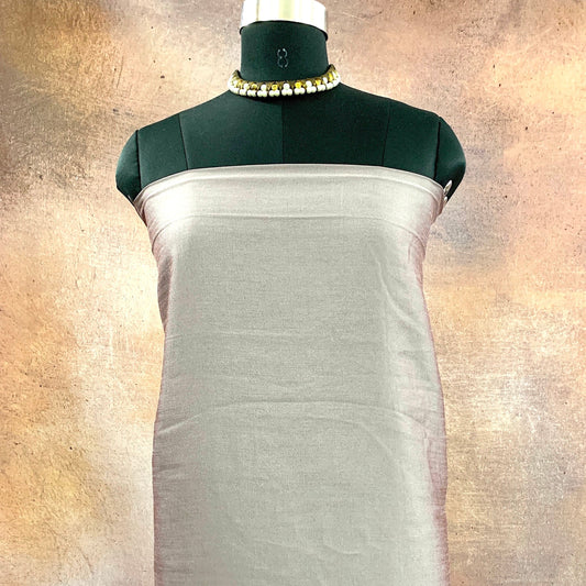 CPY019-Muslin-Rustic Elegance: Muslin Rust Rose Gold Silk Fabric