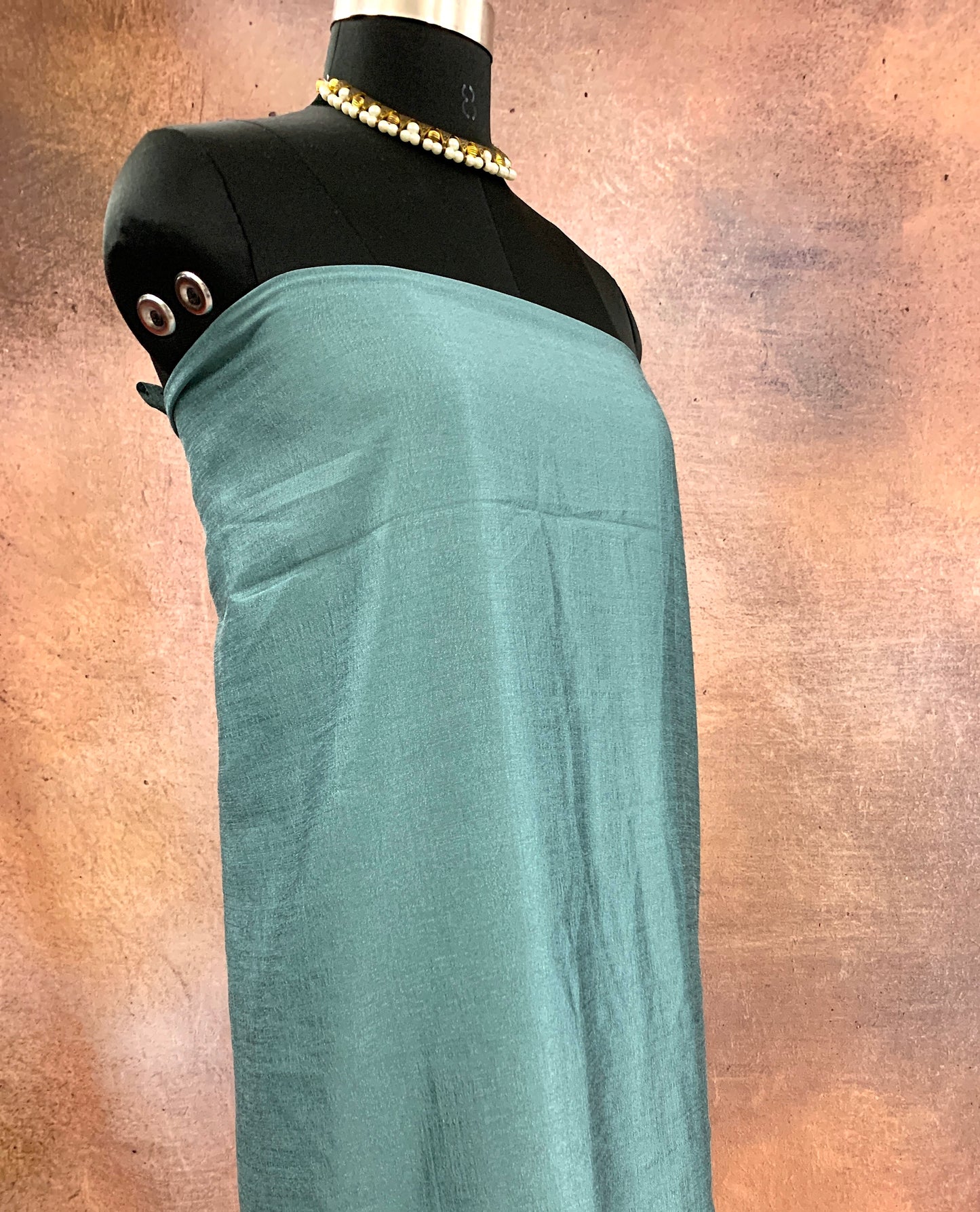 CPY020-Muslin-Elegance in Ice Blue: Premium Muslin Silk Fabric for Timeless Creations