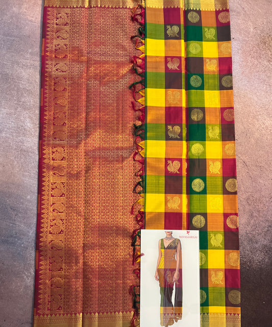 NVBS013-Paalum Palam Handloom Silk Saree