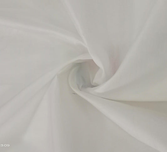 NVHSFW15 White Handloom silk Fabric per meter