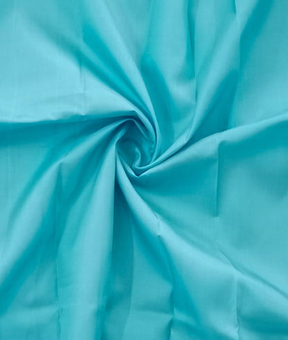 NVHSFSB16 Sky Blue Handloom Silk Fabric per meter