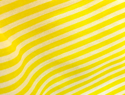 CPY001-Cotton-Sunshine Stripes: Cotton Yellow Stripe Fabric(in meters)