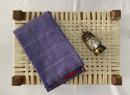 NVDHSSLY028 LIght voilet Dobby Handloom Silk Saree