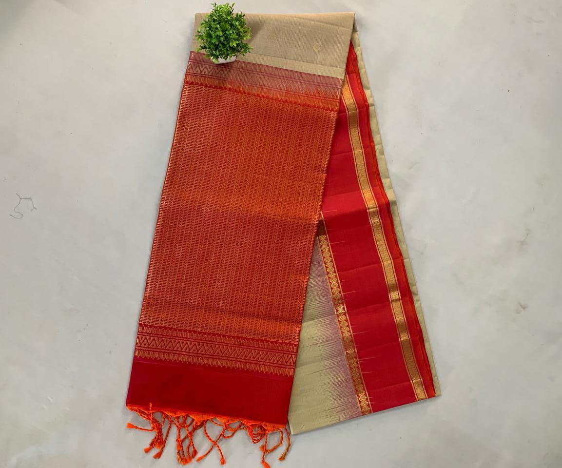 NVDHSS032-GREY AND PINK MEICHERY DOBBY SILK SAREE