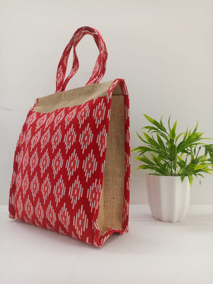 NVJB017-Red Jute Bag