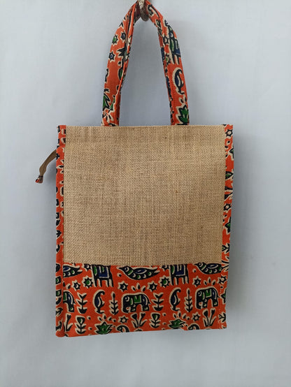 NVJB014-Orange Jute Bag